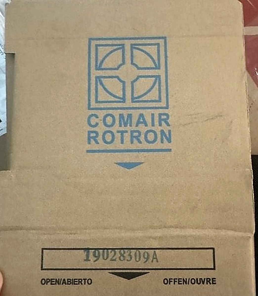 Comair Rotron box stamped 19028309A